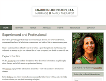 Tablet Screenshot of maureenjohnston.com